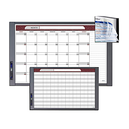 Quartet® InView™ Custom Dry-Erase Whiteboard, 20 1/2" x 23", Aluminum Frame With Gray Graphite Finish