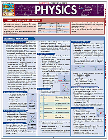 QuickStudy Guide, Physics