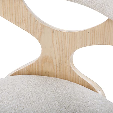 LumiSource Gardenia Chair CreamNatural Office Depot