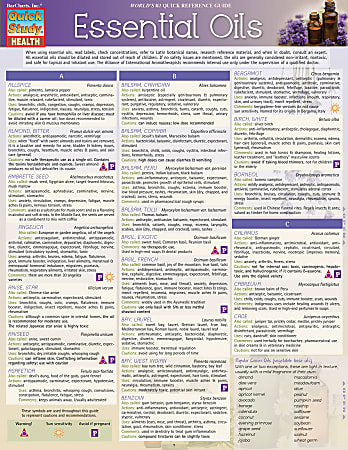 QuickStudy Guide, Essential Oils