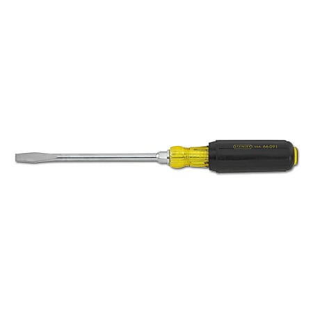 Black+Decker Vinyl Grip Standard Tip Screwdrivers, 5/16 in, 10 5/16 in Long, Rounded Blade