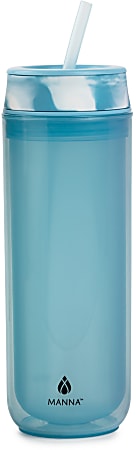 Promotional Manna™ 18 oz Oasis Stainless Steel Water Bottle w/ Marble Lid  $21.98