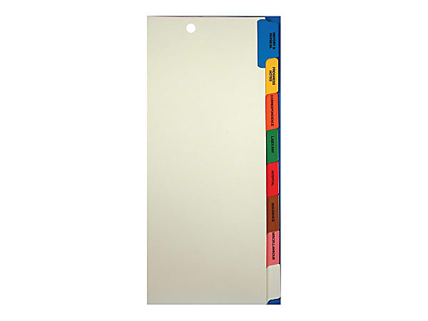 Tabbies 8 Side-Tab Medical Chart Index Set, 9" x 11", Box Of 40