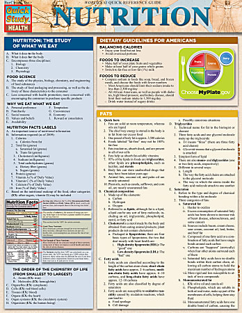 QuickStudy Guide, Nutrition