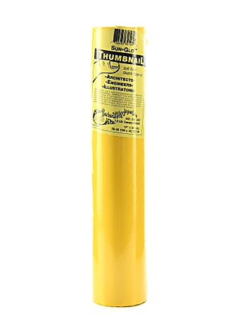Borden & Riley #35C Sun-Glo Carta Da Schizzo Per Miniature - Rotolo 35x50 Metri, 3,6 Kg, Traslucida Per Architetti E Ingegneri, Adatta A Penne E Pennarelli