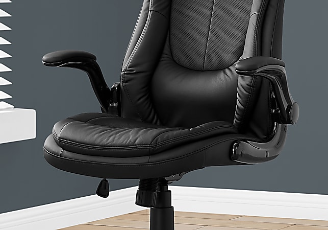 Details about   Monarch Faux Leather Swivel Office Chair in White and Chrome 