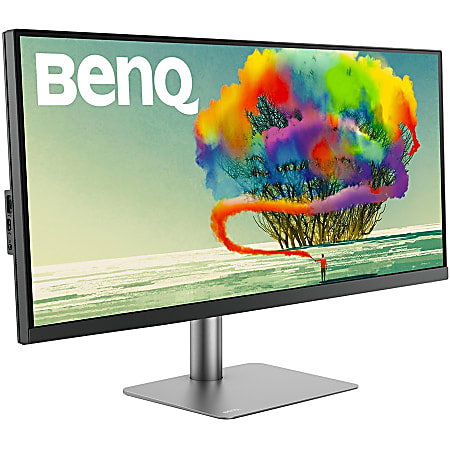 BenQ Designer 34" Class LCD Monitor - 21:9 - Dark Gray - 34" Viewable - In-plane Switching (IPS) Technology - LED Backlight - 3440 x 1440 - 1.07 Million Colors - 400 Nit - 5 msGTG - 60 Hz Refresh Rate - HDMI - DisplayPort