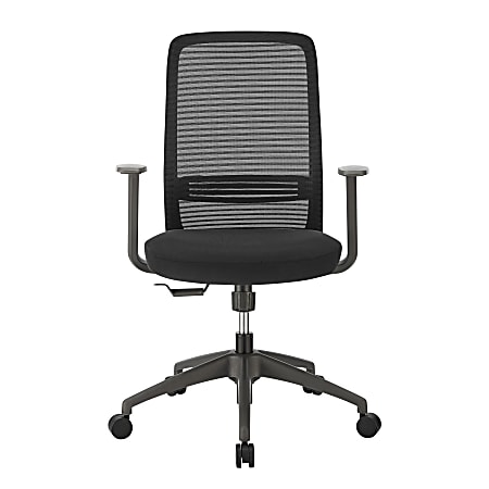 Eurostyle Kasper Mesh Mid-Back Office Task Chair, Black
