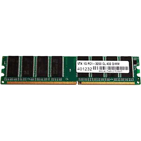 VisionTek x 1GB PC3200 DDR 400MHz 184 pin DIMM Memory Module For