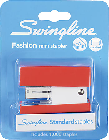 Mini red swingline stapler on sale