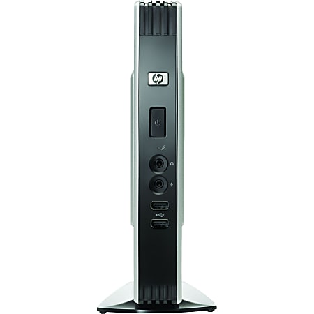 HP t5740e Thin Client - Intel Atom N280 Single-core (1 Core) 1.66 GHz - 2 GB RAM DDR3 SDRAM - 4 GB Flash - Intel - Gigabit Ethernet - Windows Embedded Standard 7 - DisplayPort - VGA - Network (RJ-45) - 8 Total USB Port(s) - 8 USB 2.0 Port(s) - 65 W