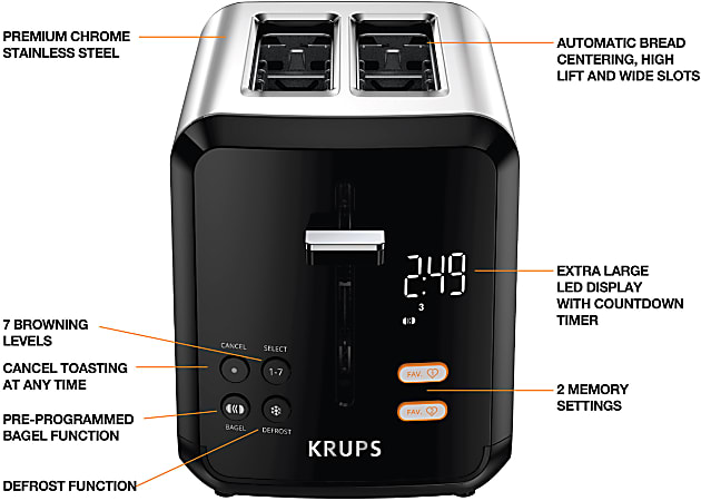 KRUPS Deluxe Convection Toaster Oven, Stainless Steel