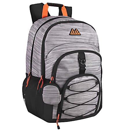 Summit Ridge Dome Backpack With 17” Laptop Sleeve And Coin Pocket, Gray
