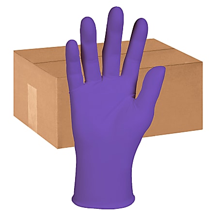 KIMTECH Purple Nitrile Exam Gloves - 12" - X-Large Size - Purple - Latex-free, Textured Fingertip, Durable, Tear Resistant - For Chemotherapy - 500 / Carton - 6 mil Thickness