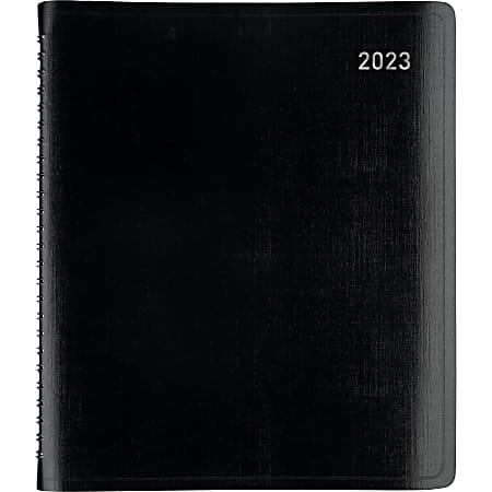 Office Depot® Brand 13-Month Monthly Planner, 7" x 9", Black, January 2023 To January 2024, OD711100