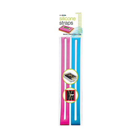 So-Mine Binder Straps, 8 1/2" x 11", Pack Of 2, Assorted Colors