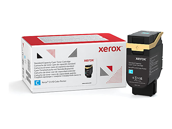Xerox Genuine Xerox® C410 Color Printer, VersaLink® C415 Color Multifunction Printer Cyan Standard capacity Toner Cartridge (2000 Pages) - 006R04678