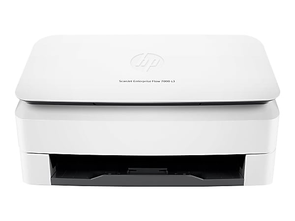HP ScanJet Enterprise Flow 7000 s3 Sheet-feed Scanner - Document scanner - Contact Image Sensor (CIS) - Duplex - A4/Legal - 600 dpi x 600 dpi - up to 75 ppm (mono) / up to 75 ppm (color) - ADF (80 sheets) - up to 7500 scans per day - USB 3.0, USB 2.0
