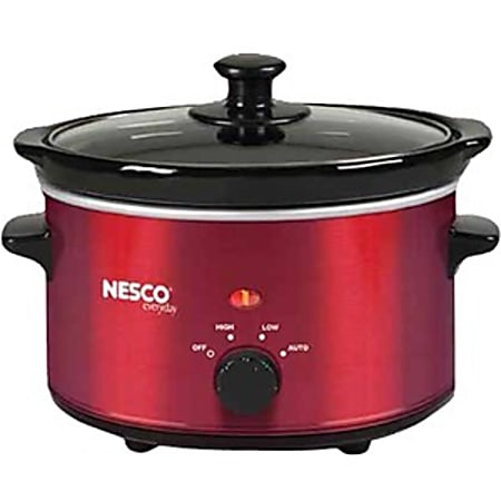 6-Quart Slow Cooker (Red Metallic), Nesco