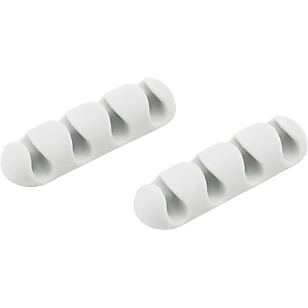 Bluelounge CableDrop Multi Cable Anchor for Multiple Cords - Cable Anchor - White - 2.60" Length - 2 / Pack