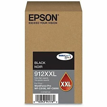 Epson DURABrite Pro 912XXL Original Extra High Yield Inkjet Ink Cartridge - Black Pack - 11500 Pages