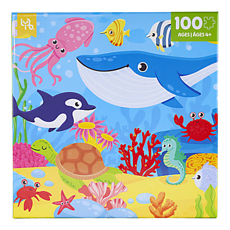 Little Yellow Bicycle 100-Piece Puzzle, Ocean, 17" x 22", Total Qty 1