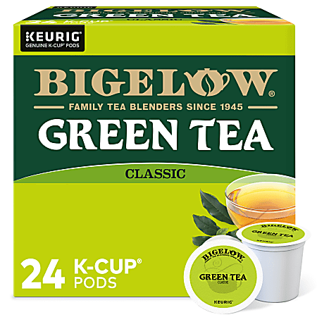 Bigelow® Green Tea Single-Serve K-Cups®, 1.5 Oz, Box Of 24 Pods