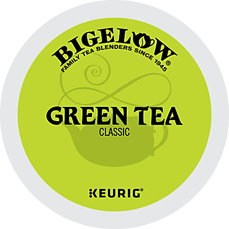 Bigelow Single Serve K Cup Pods Green Tea Box Of 24 Office Depot