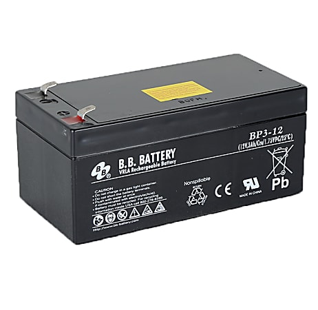 B & B BP Series Battery, BP3-12, B-SLA1232