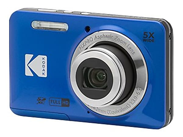 Kodak PIXPRO FZ55 16.4 Megapixel Compact Camera Blue 12.3 CMOS