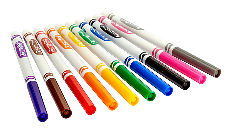 Crayola 40 Ct. Vibrant Fine Line Markers with fine tips for detail