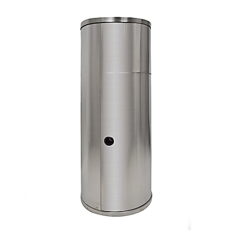 Hospeco Floor Wet Wipe Dispenser With Wastebasket, 17"H x 17"W x 38"D, Silver