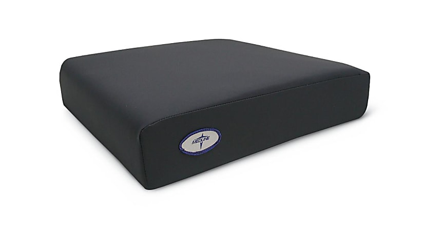 Medline Visco Cushion, 18" x 16", Black