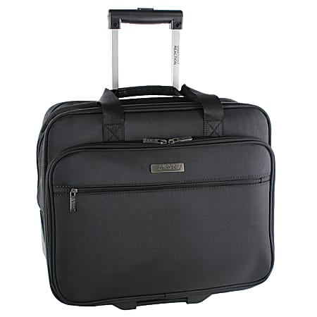 Kenneth Cole Reaction Wheeled Business Case With 17" Laptop Pocket, Black
