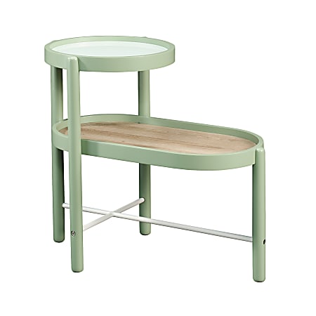 Sauder® Anda Norr Side Table, 21-3/4"H x 15"W x 25-1/8"D, Sage Green