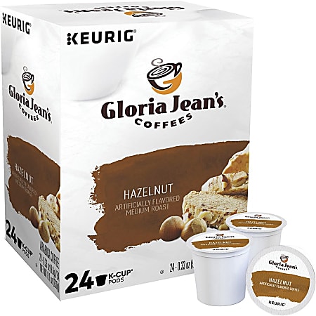 Gloria Jeans Coffees Single Serve Coffee K Cup Pods Hazelnut