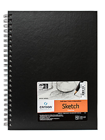 Canson Field Sketchbook, 9" x 12", 80 Sheets, Black
