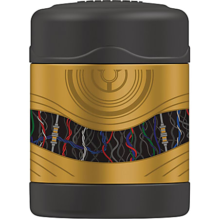 Thermos F3005SW6 10-Ounce FUNtainer Star Wars Classic Food Jar, C-3PO - Soup, Food - Dishwasher Safe - Stainless Steel Body