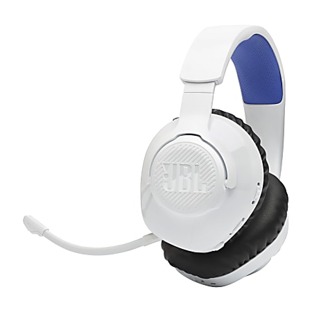 JBL Quantum 360P Wireless Over-Ear Console Gaming Headset For PlayStation®, White