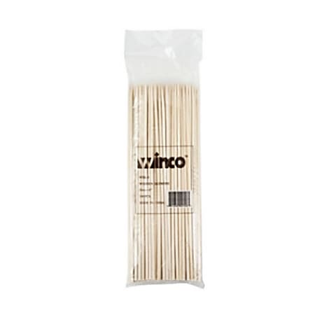 Winco Bamboo Skewers, 8", Brown, Pack Of 100 Skewers