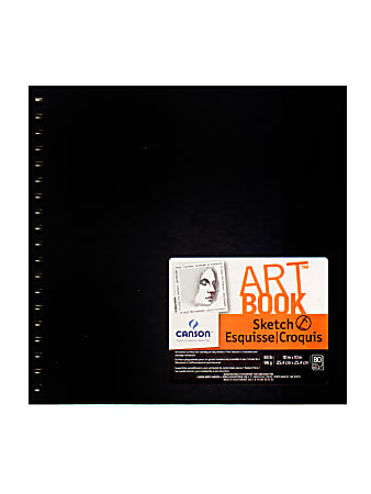 Canson Field Sketch Book, 10" x 10", 80 Sheets, Black