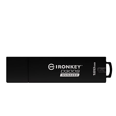 IronKey 128GB D300SM USB 3.1 Flash Drive - 128 GB - USB 3.1 - 256-bit AES - TAA Compliant