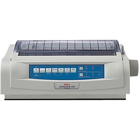 Oki MICROLINE 420 Dot Matrix Printer - 570 cps Mono - 240 x 216 dpi - Parallel, USB