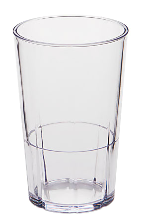 Cambro Lido Styrene Tumblers, 10 Oz, Clear, Pack