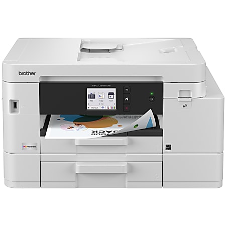 Brother INKvestment MFC-J4555DW Wireless Color Inkjet Printer, All-In-One Print/Scan/Copy/Fax, 2 paper trays, Best for small office/small business