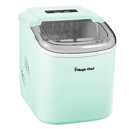 Magic Chef® Portable Countertop Ice Maker, 27-lbs. per Day, Mint Green, MCIM27M