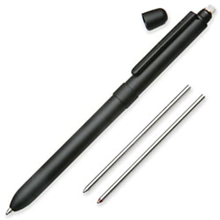 SKILCRAFT® B3 Aviator Multifunction Pen/Pencil, Medium Point, 0.5 mm, Black Barrel, Assorted Ink Colors