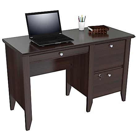 Desk with on sale locking file drawer