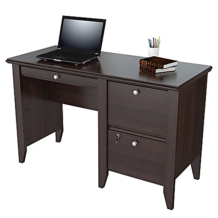 Desk with clearance locking drawers