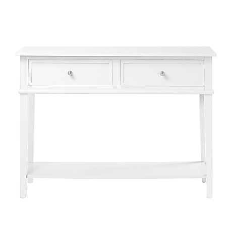 Ameriwood Home Franklin Rectangle Console Table White - Office Depot